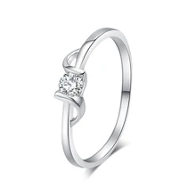 

New Fashion Austia Crystal Finger Rings Silver Color Full Size Zircon Engagement Rings Gifts Female Jewelry Gifts For Women