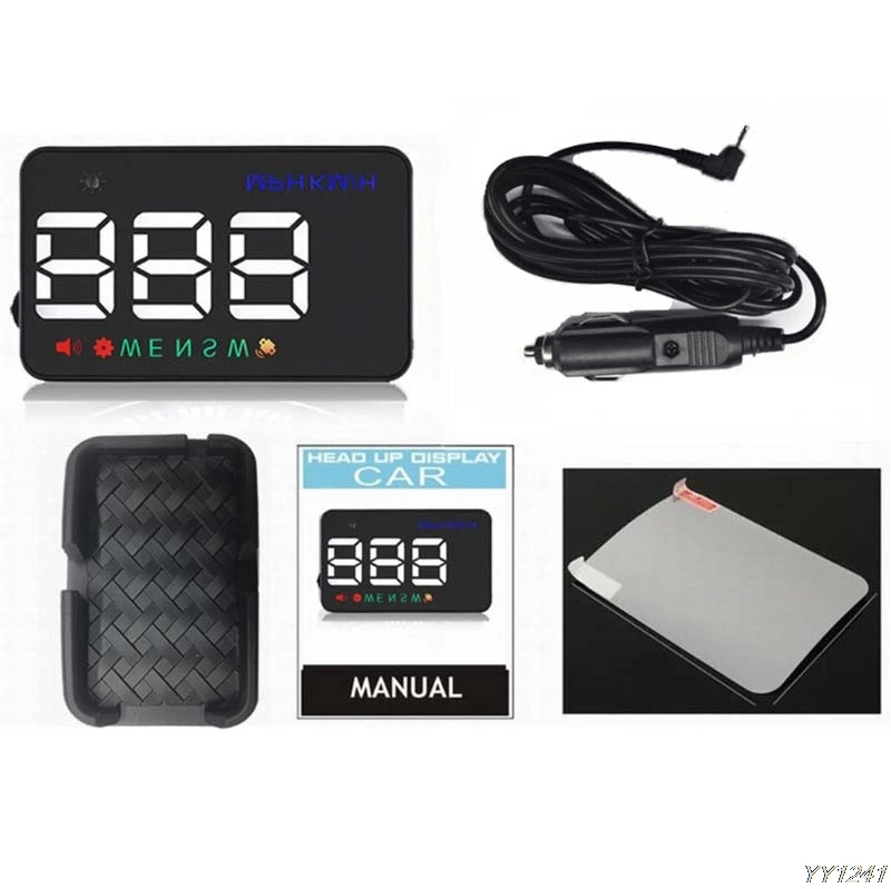

3.5inch A5 GPS HUD Head Up Display Km/h MPH Digital Speedo Speed Warning Alarm