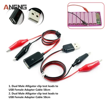 

USB Alligator Clips Crocodile Wire Male/female To USB Tester Detector DC Voltage Meter Ammeter Capacity Power Meter Monitor, Etc