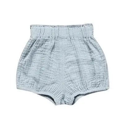 Г. Летние модные шорты для маленьких мальчиков детские однотонные хлопковые льняные штанишки для малышей, девочек, треугольные Трусы-шорты, штаны, одежда - Цвет: as picture