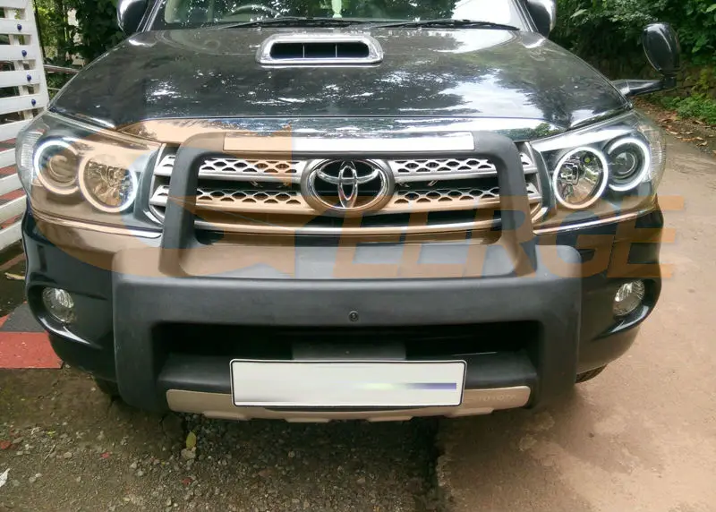 Для Toyota FORTUNER 2008 2009 2010 отличные ангельские глазки ультра яркие фары освещение CCFL ангельские глазки комплект Halo Кольцо