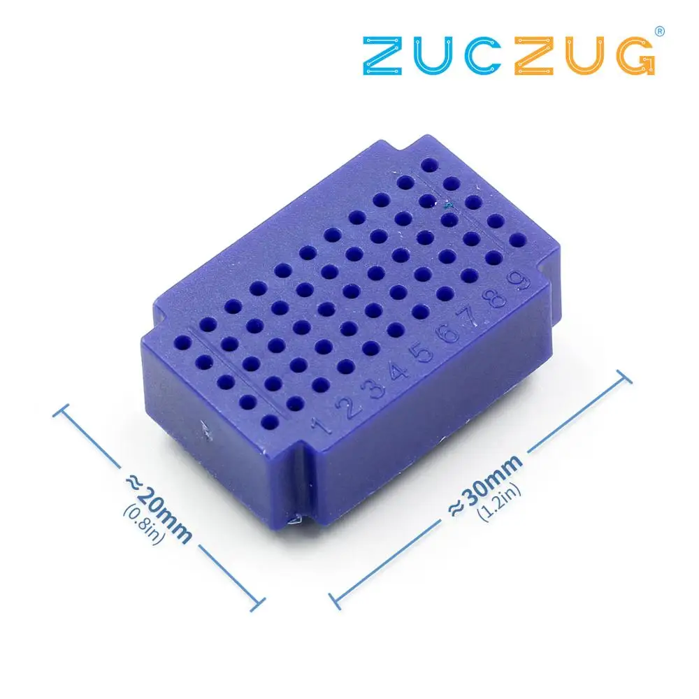 ZY-55 solderlss mini breadboard/PCB circuit board/solderless test board - Цвет: Blue