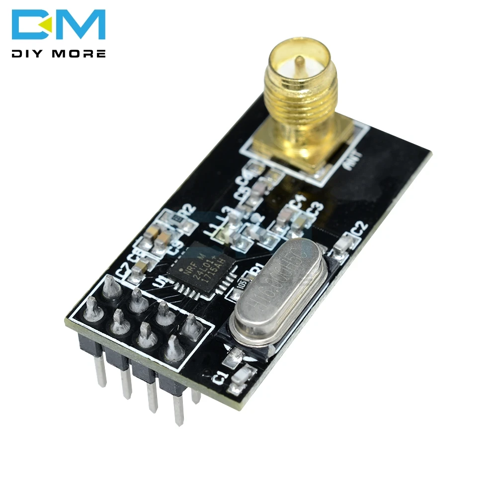 NRF24L01 беспроводной модуль Плата 8 Pin приемник передатчик микроконтроллер 2,4 ГГц антенный разъем адаптер пластина модуль для Arduino