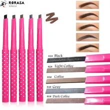 Профессиональный водостойкий автоматический карандаш для бровей, подводка для бровей, корректирующий карандаш в горошек, инструмент для макияжа глаз, 5 цветов, натуральные наборы для макияжа