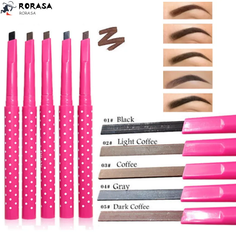 

New Pro Women Waterproof Automatic Eyebrow Pencil Eye Brow Liner Pencil Dot Shaper Eye Makeup Tool 5 colors Natural makeup sets