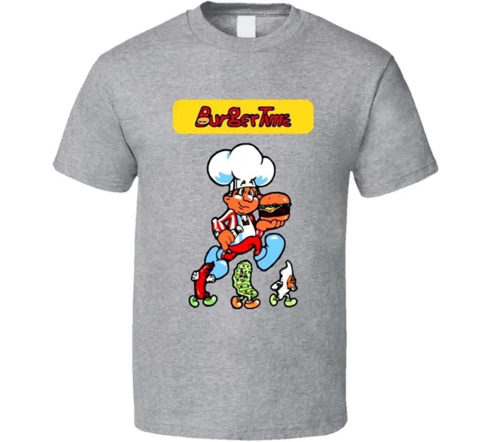 Burger Time Retro 80s Arcade Video Game T Shirt | Мужская одежда