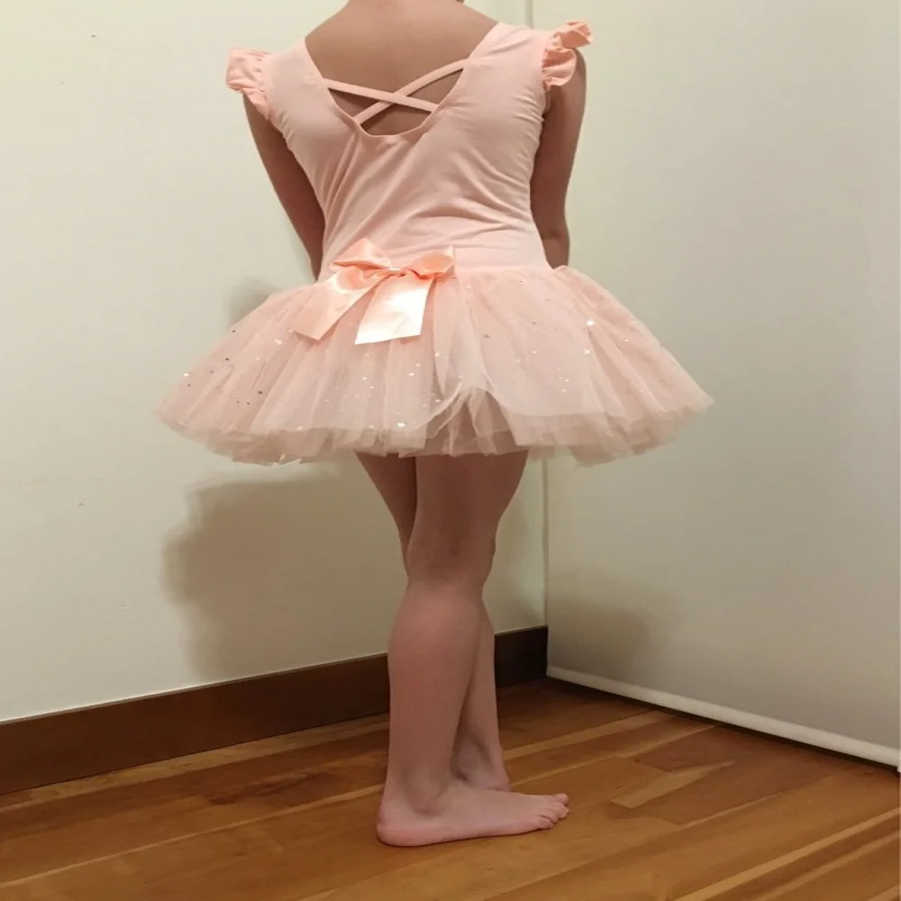BAOHULU/Детская Балетная пачка без рукавов; официальный костюм; балетное платье с розовым бантом; одежда для балета для девочек; Балерина