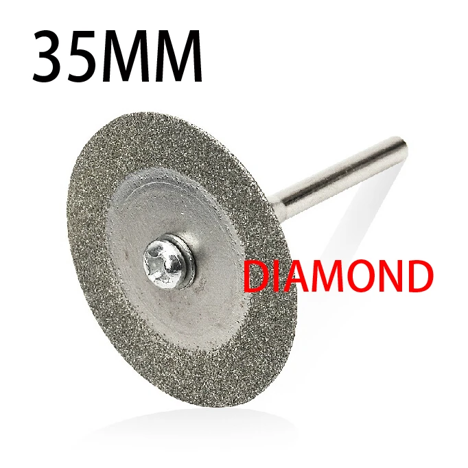 10pcs 35mm accessories Diamond Cutting Disc Fit Drills Tool with Two Mandrfa