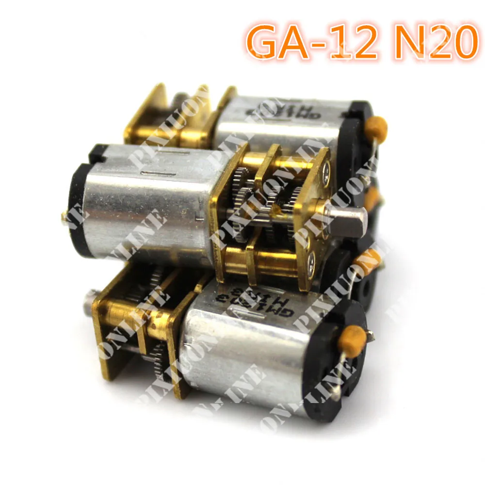 

J002 GA-12 N20 Gear Motor 1:298 72RPM Short Shaft for DIY Model Making Free Shipping Russia