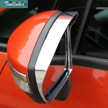 Tonlinker 2 PCS DIY Car Styling ABS Chrome Special Rearview Mirror Rain Eyebrow stickers for Ford Ecosport 2013 2014 Accessories