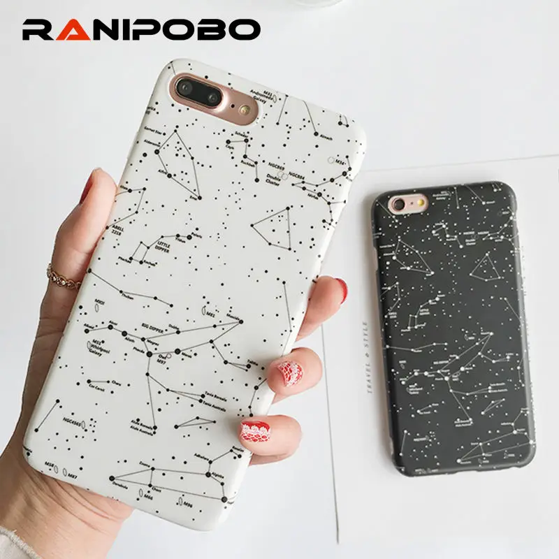 

Starry Sky Constellation Pattern Phone Cases For iphone 7 8 6 6S Plus Protector Shell Ultra Thin Soft Silicone Cover