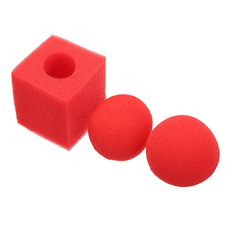 

1 set Circular Sponge Ball and Square Sponge Magic Professional Magic Tricks Magic Ball To Square Magician Gimmick