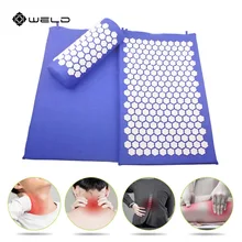 Подушка для массажа тела голова ноги Акупрессура Массажный коврик снимает стресс боль йога коврик ABS Акупрессура Шакти коврик