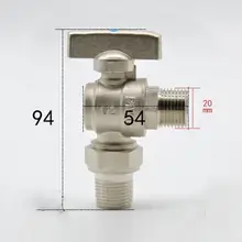 1/" BSP Мужской Шаровой Угловой клапан локоть 90 градусов со скокетным соединением для воды, газа, масла
