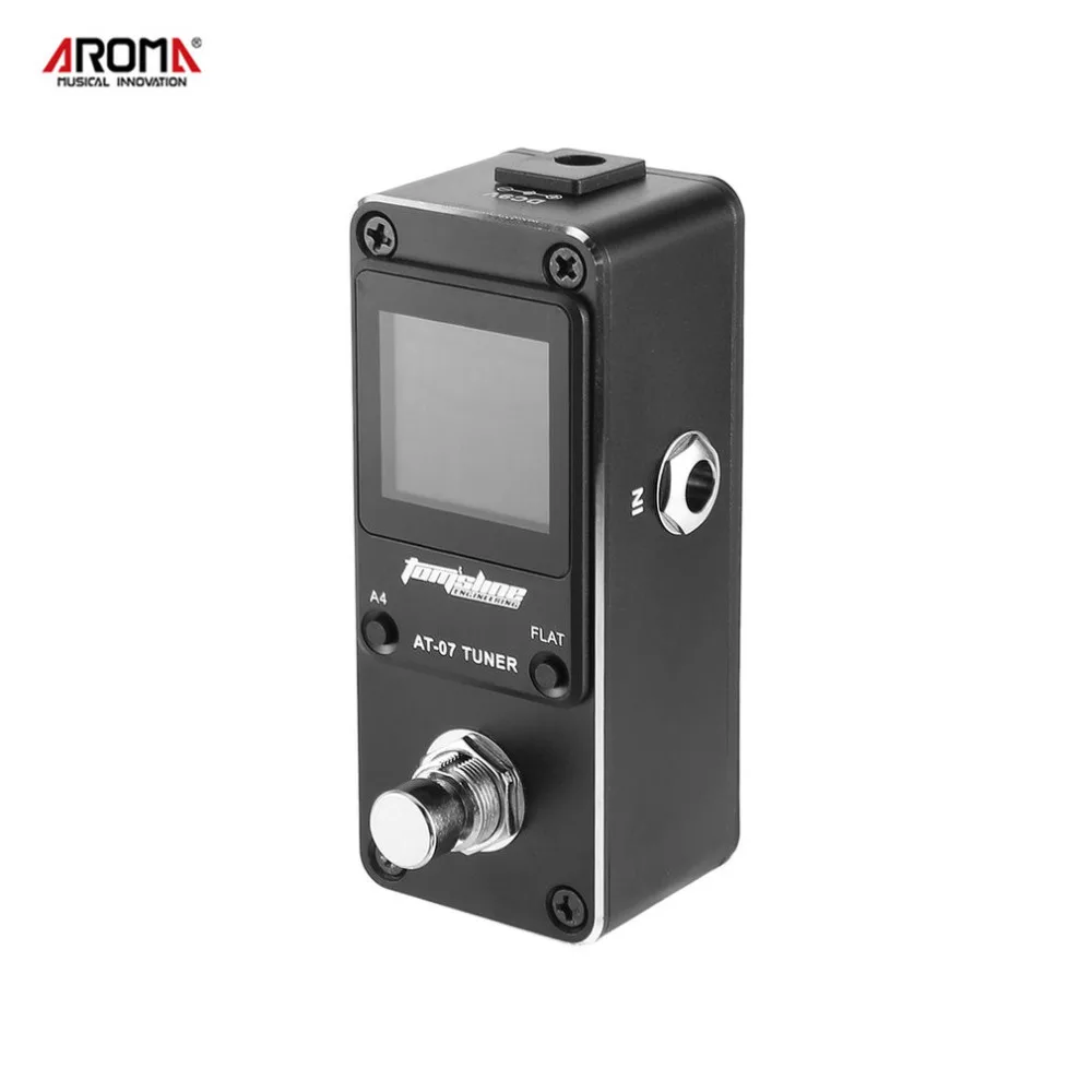 AROMA AT 07 Guitar Chromatic Tuner Mini Single Guitar Effect Pedal With