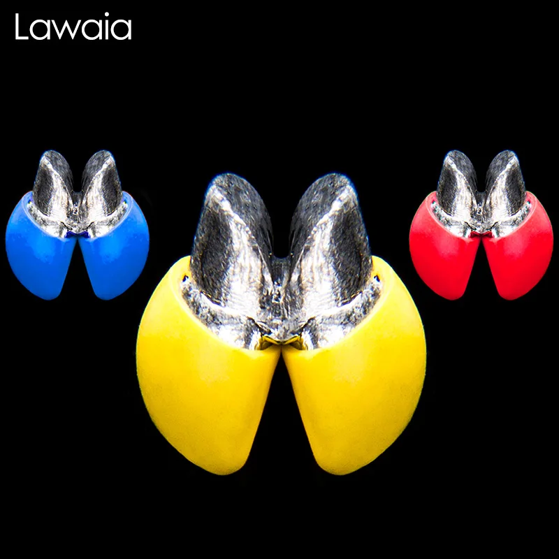 

Lawaia Fishing Lead Pendant 20PC Rubberized Not Hurt The Line Micro Lead With Heavy Clip Plummet Fishing Gadgets Fishing Weights