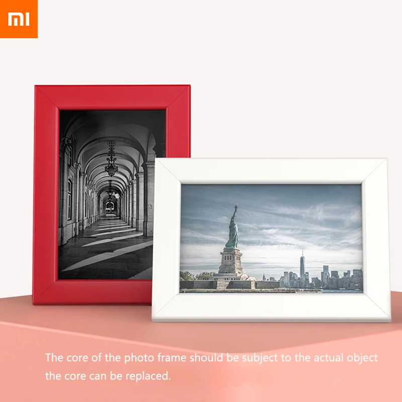 

new xiaomi Simple design 6 inch photo frame Durable border Replaceable core Decorative Record a good life best gift