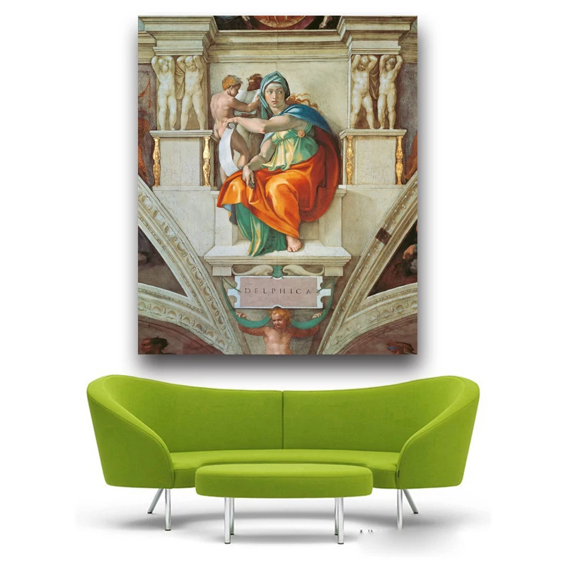 

Canvas Art Print Creation of Adam Fresco Painting By Michelangelo World Famous Painting Canvas Wall Picture Wall Art Poster