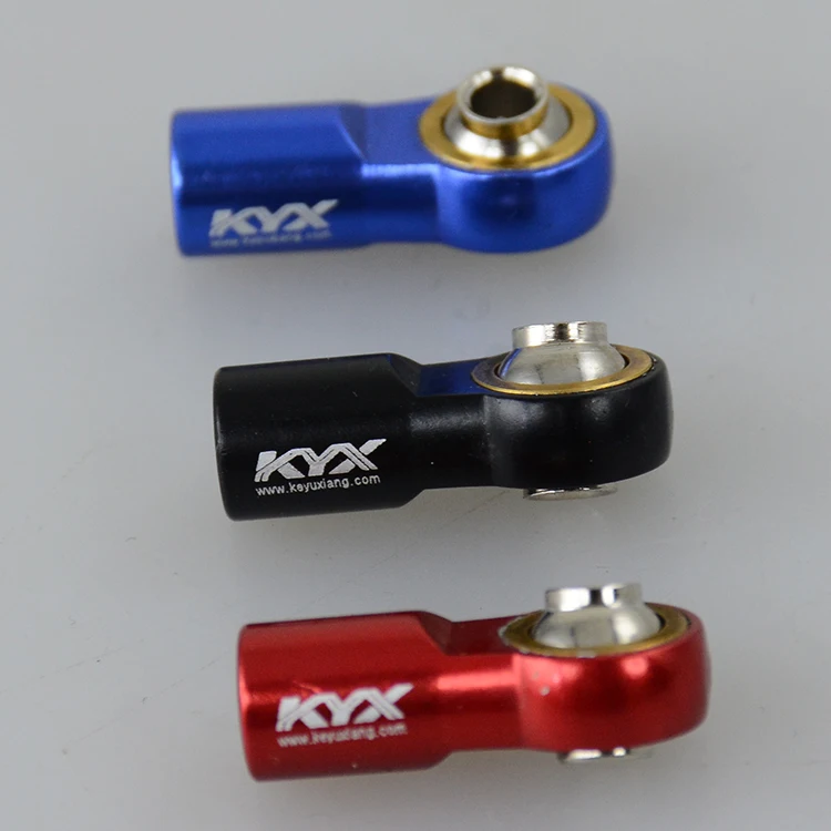 

4PCS M3 Tie Rod End Ball Head Holder Aluminum Alloy 3mm Ball Joint Link Rod End for RC Climbing Car Truck Buggy Crawler