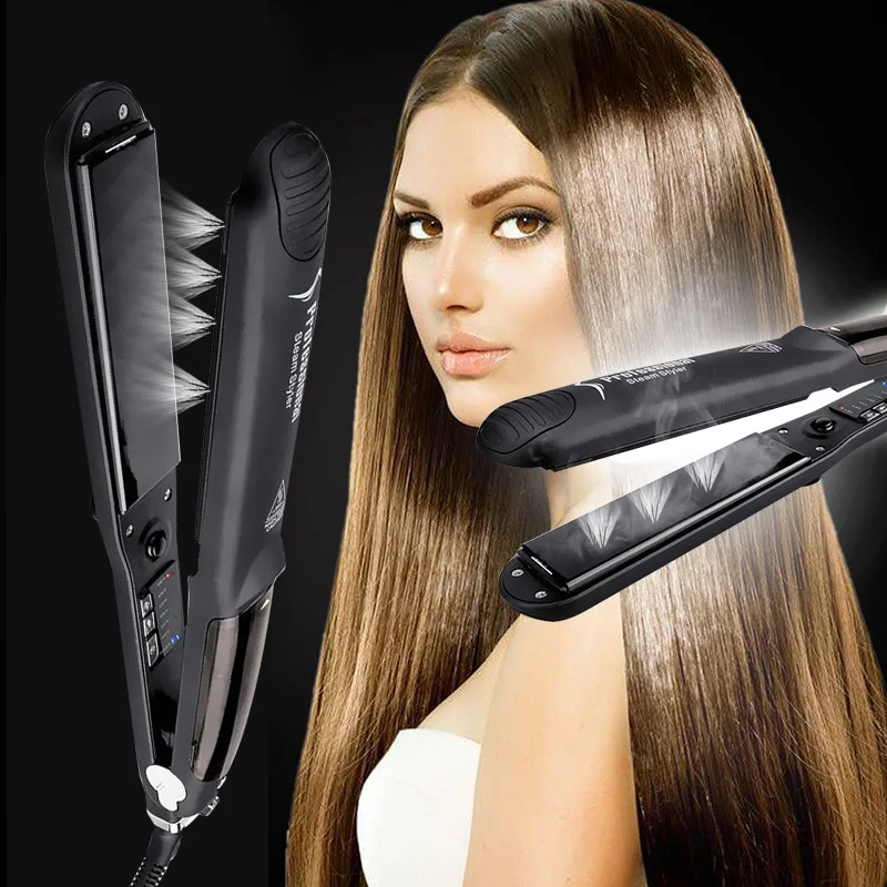 

Ceramics Steam Hair Straightener Straighten Stylist Salon Fashion Beauty Major Flat Iron