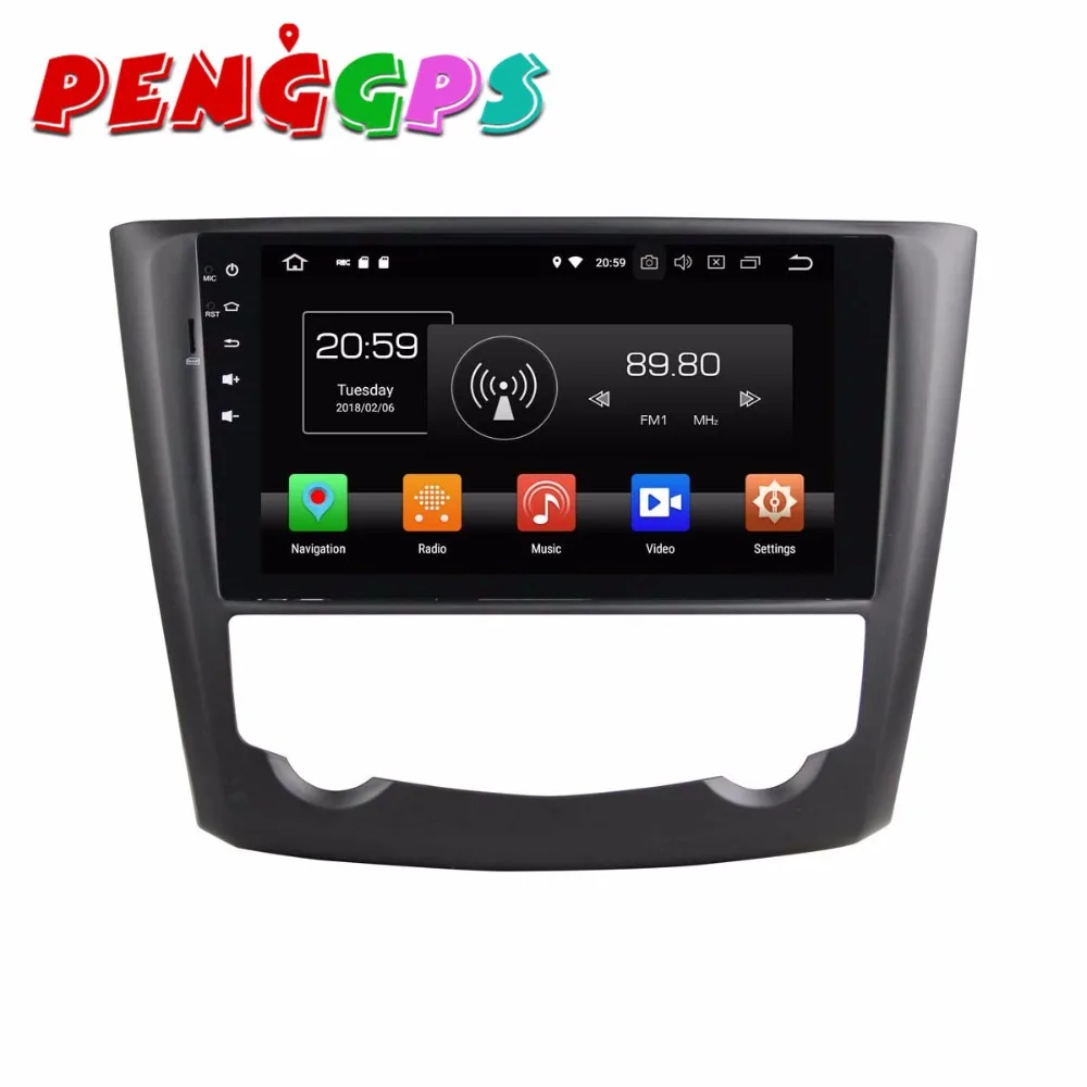 Excellent Android 8.0 7.1 Car DVD Player GPS Navigation Headunit For Renault Kadjar 2016 Full Touch Car Stereo Auto Multimedia Satnav IPS 4