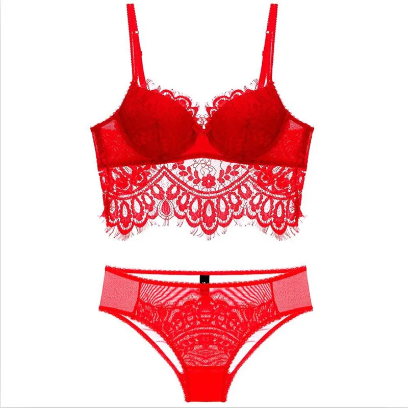 CINOON 2018 Fashion Sexy Intimate Underwear charming lace bra set push up bra and panty set comfortable Underwear women Lingerie
