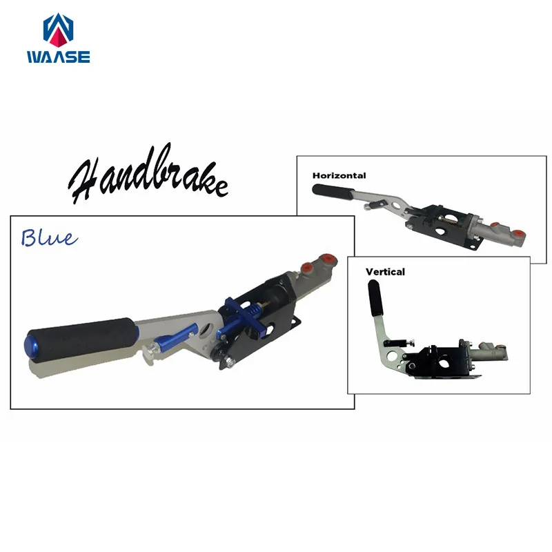 

Blue Universal Car Hydraulic Handbrake Vertical & Horizontal 25cm Rally Racing E-Brake Lever Device Master Cylinder Blue