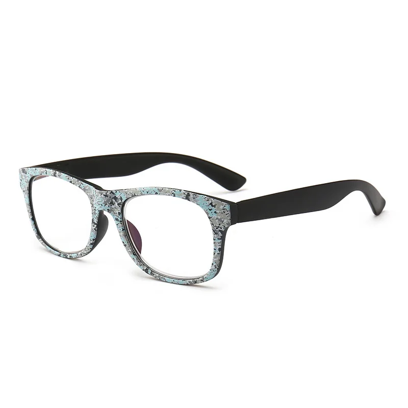 YOOSKE Ретро Анти-blu-ray очки для чтения женские прозрачные линзы анти синий светильник очки винтажные Анти-усталость компьютерные очки - Цвет оправы: Светло-голубой