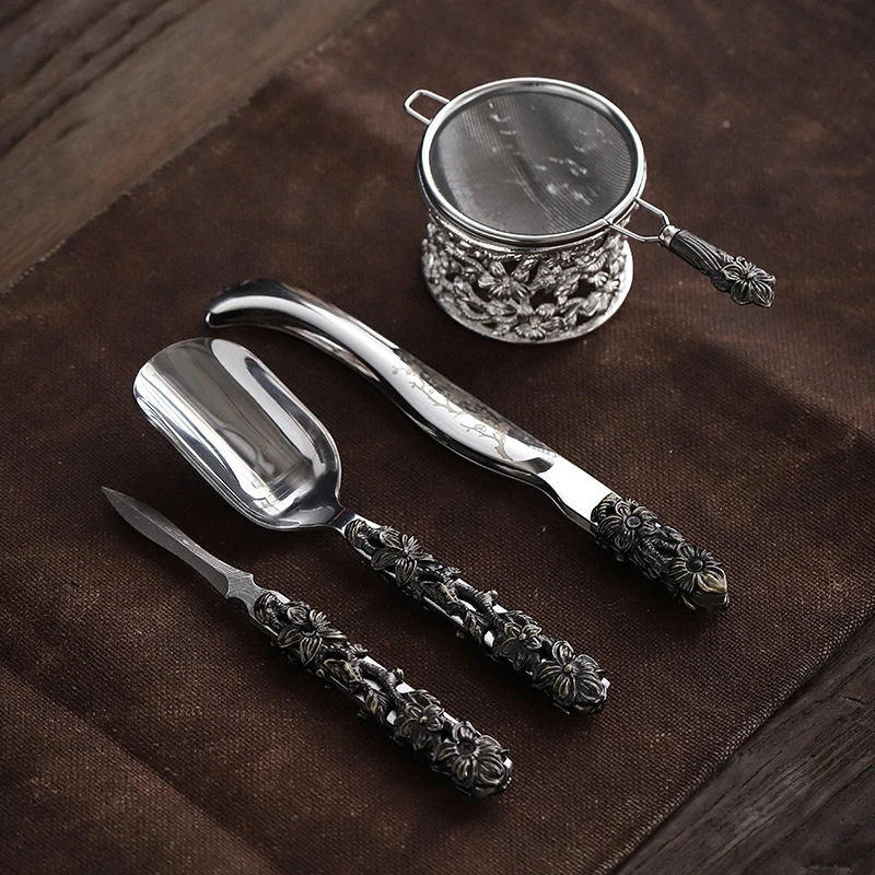 

TANGPIN coffee and tea tool copper tea strainers handmade copper tea filters kung fu tea accessories sets