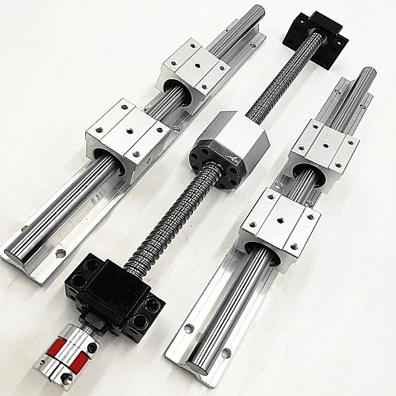 Linear rails 2pcs SBR16 - L900 mm+Ball Screw 1pcs SFU1605 - L900 mm +1BKBF12+1ballnut housing+1oupling 8-10