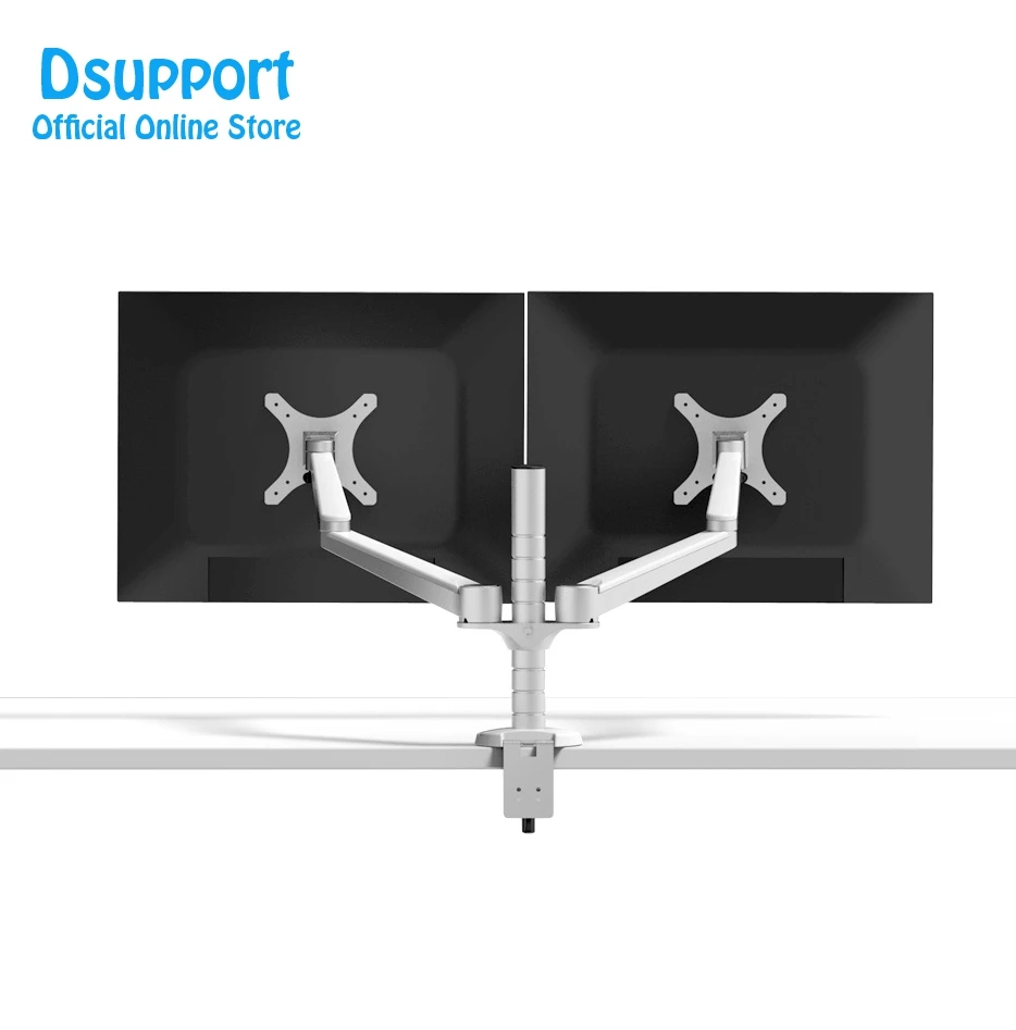 Free Shipping Oa 4s Aluminum Alloy Desktop Double Arm Dual Monitor
