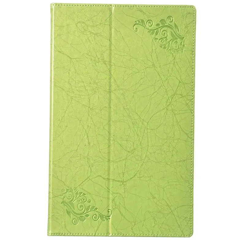 Роскошный Ультратонкий Фолио-стенд с цветочным принтом из искусственной кожи защитный Магнитный чехол для Teclast Tbook 16 11,6 ''Tablet PC - Цвет: Зеленый