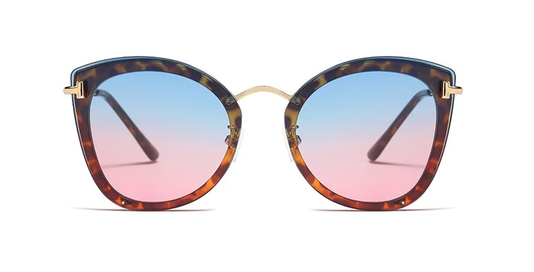 Круглые Солнцезащитные очки с заклепками "кошачий глаз" для мужчин и женщин, модные очки UV400 в винтажном стиле 45893