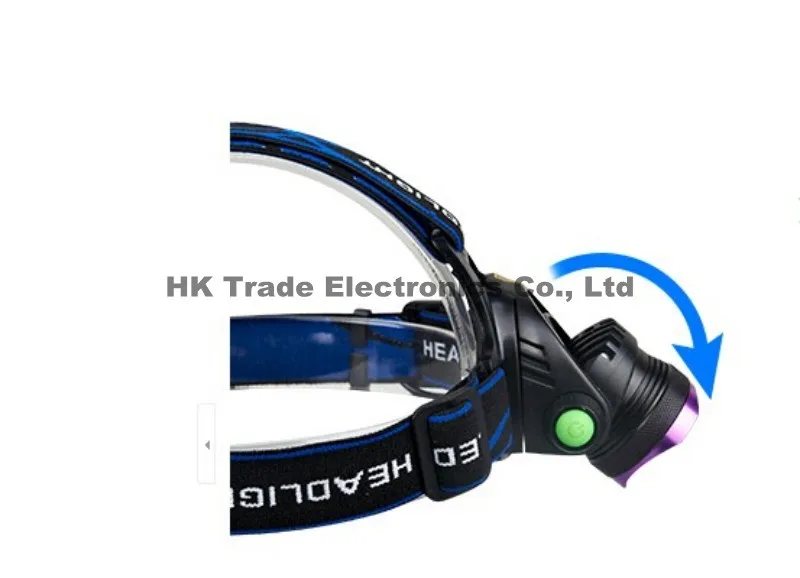 Суперфиолетовый Головной фонарь CREE XM L T6 LED 2000 люмен для велосипеда фара головного