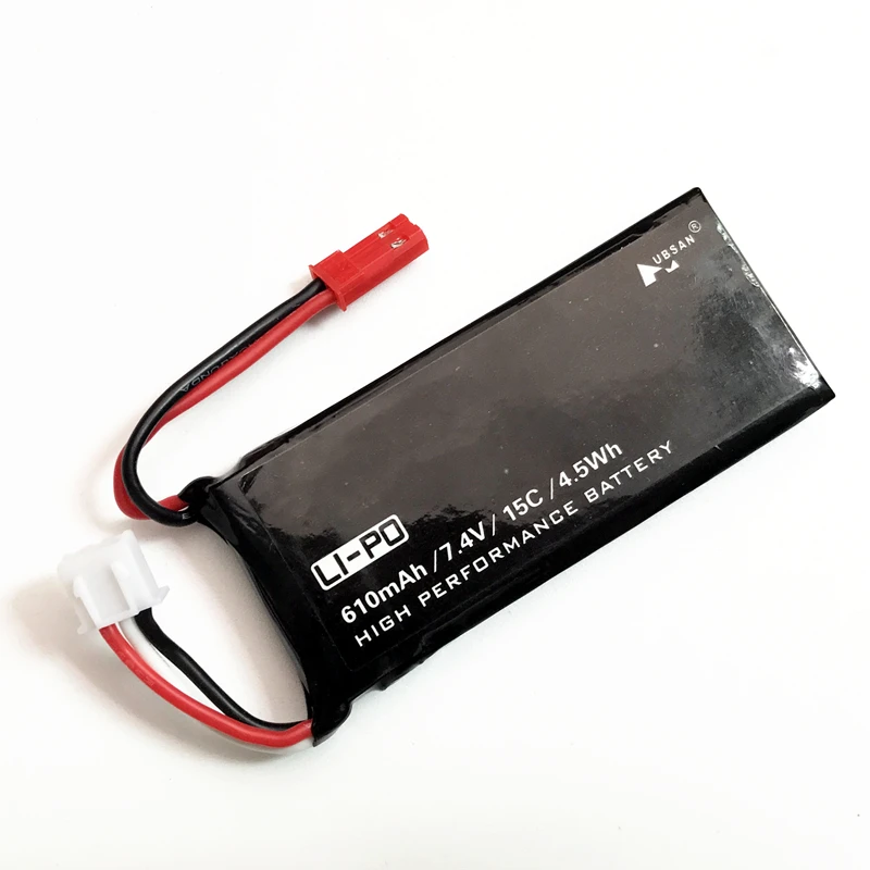 Оригинальный Hubsan X4 H502S H502E 7 4 V 610mAh литий полимерный аккумулятор 15C 4.5WH батарея 2S JST