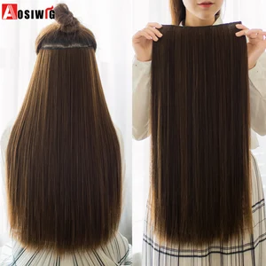 AOSIWIG 5 клипс на заколках для наращивания волос термостойкие синтетические волокна 24 