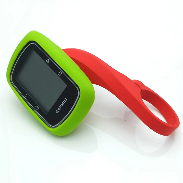 Для Garmin Edge 500/200 резиновый защитный чехол+ 31,8 мм открытый кронштейн для горного велосипеда держатель велосипедные аксессуары для GPS - Цвет: Коричневый