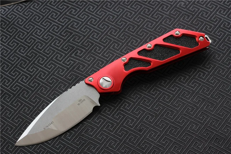 MIKER DOC Killswitch D2 Mark Elmax лезвие с алюминиевой ручкой Открытый тактический лагерь Охота EDC инструмент складной обеденный кухонный нож - Цвет: B