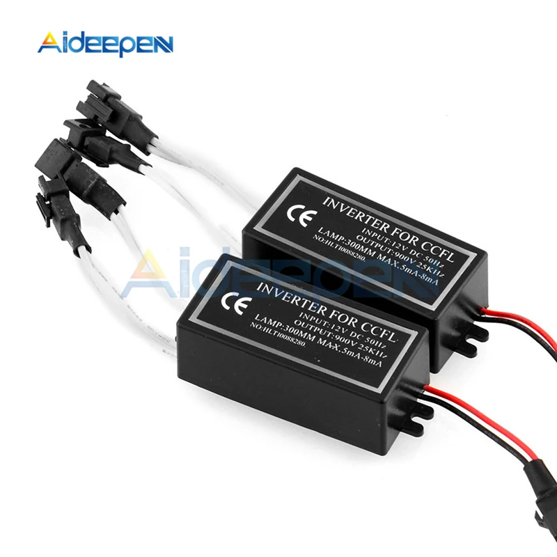 

1Pcs DC 12V to 900V CCFL Inverter Female Connection For CCFL Angel Eyes E46 E39 E53 Driver Projector Lens Light Ballast Box