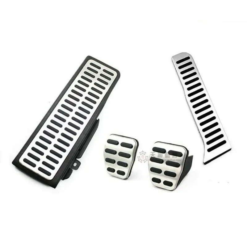 Car-styling Acero inoxidable combustible freno resto del pie AT Pedal para VW Golf MK6 Jetta MK5 Octavia 2007 -2013