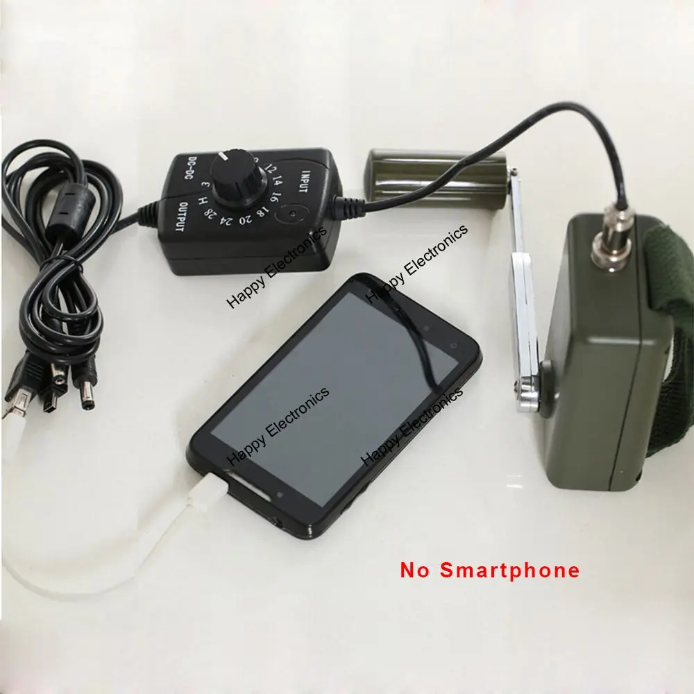 Портативный ручной генератор Pow перезаряжаемый аварийный адаптер питания, 0~ 28V с регулятором напряжения для ноутбуков/мобильных телефонов