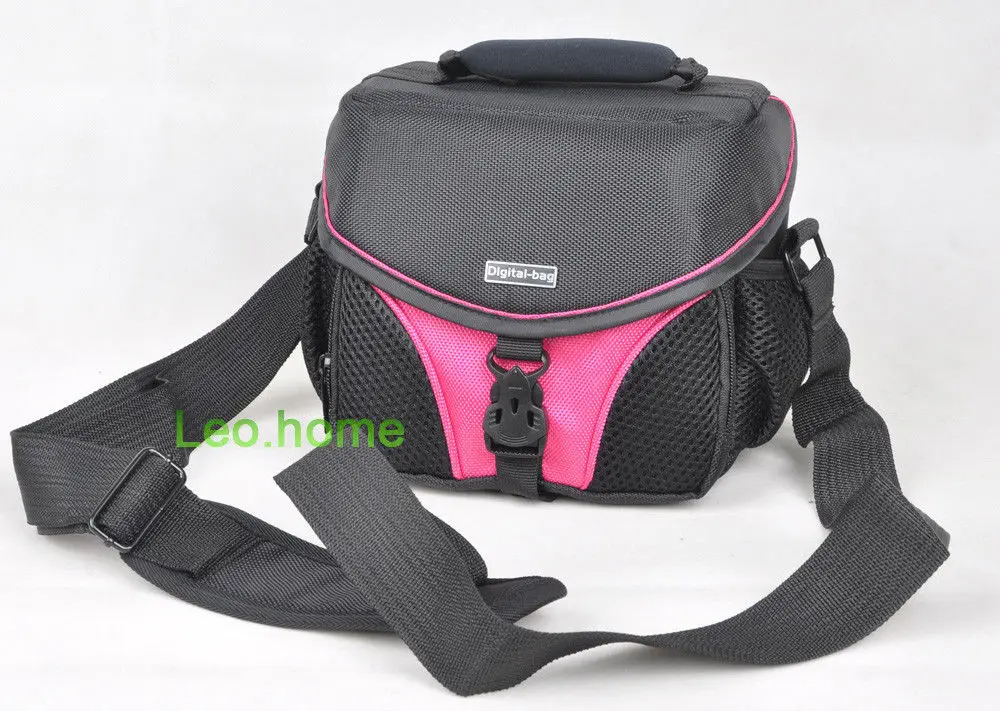 PINK video Camera bag DV case fit camera and one short lens for Samsung