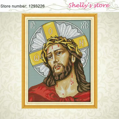 The crucifixion of Jesus cross stitch kit DIY Counted or Stamped 11CT