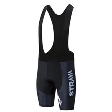 STRAVA лайкровый велосипедный костюм нагрудник шорты Лето Coolmax 9D Велоспорт гелиевая Подушка Биб колготки Mtb Ropa Ciclismo впитывающие велосипедные шорты мужские