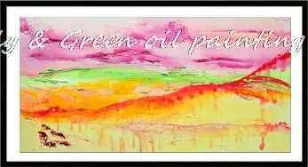 100% Hand Painted Modern Abstract Landscape Oil Painting Canvas