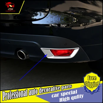 

HLC ABS Chrome Rear Fog Light Lamp Cover Trim for Jaguar F-PACE 2016 Tail Fog lamp Light frame sticker Covers trim Car Styling