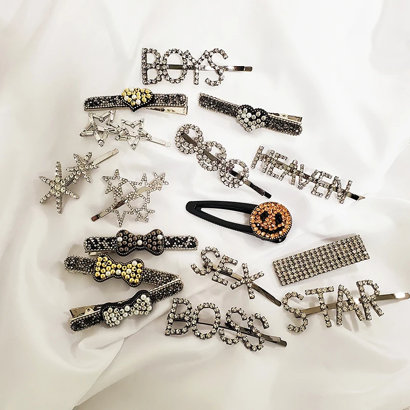 FASHIONSNOOPS Bling Crystal шпильки заколка для волос Головные уборы для Для женщин брошь из горного хрусталя для девочек контакты заколка Инструменты