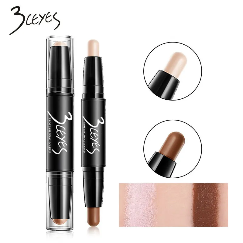 

brand 3ceyes Highlighter Multi-purpose three-dimensional high-definition capacity rod Lying silkworm shadow Brighten pen beauty