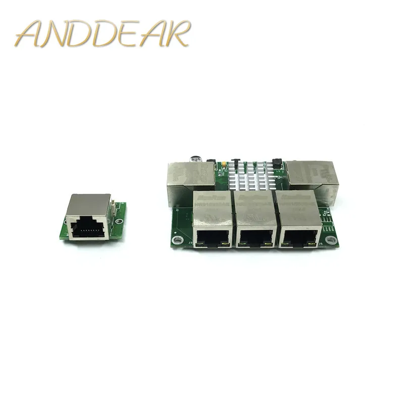 Промышленный коммутационный модуль Ethernet 5 портов неуправляемый 10/100 Мбит/с плата
