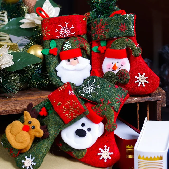 smiry 1pc drop cartoon santa claus bear creative festival party christmas cloth